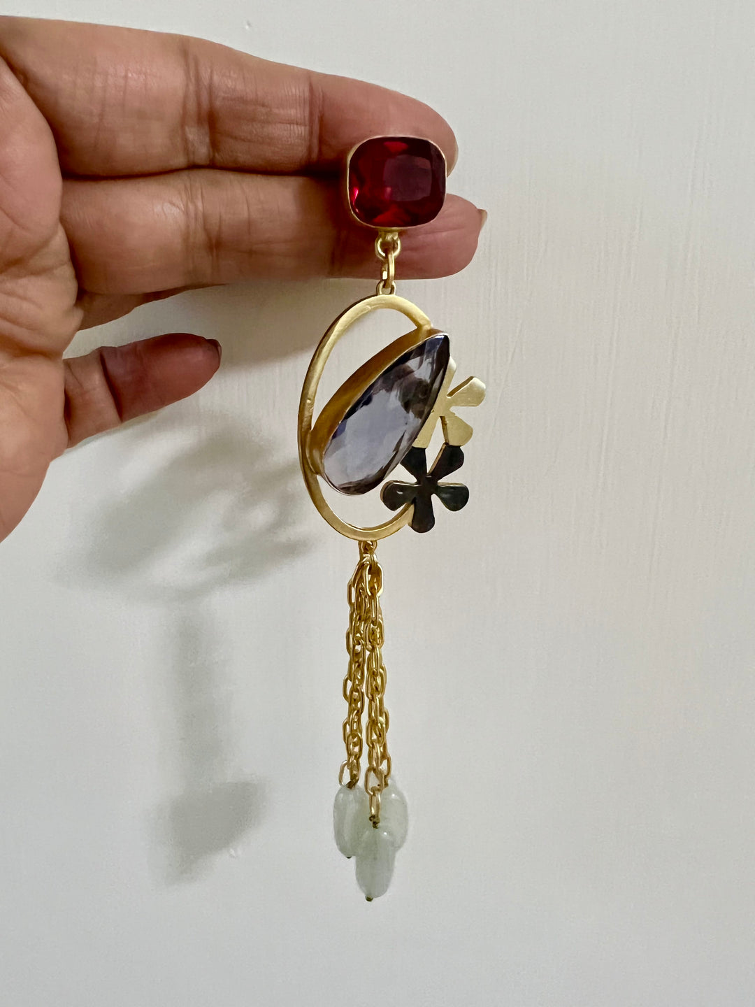 Designer Gemstone Danglers