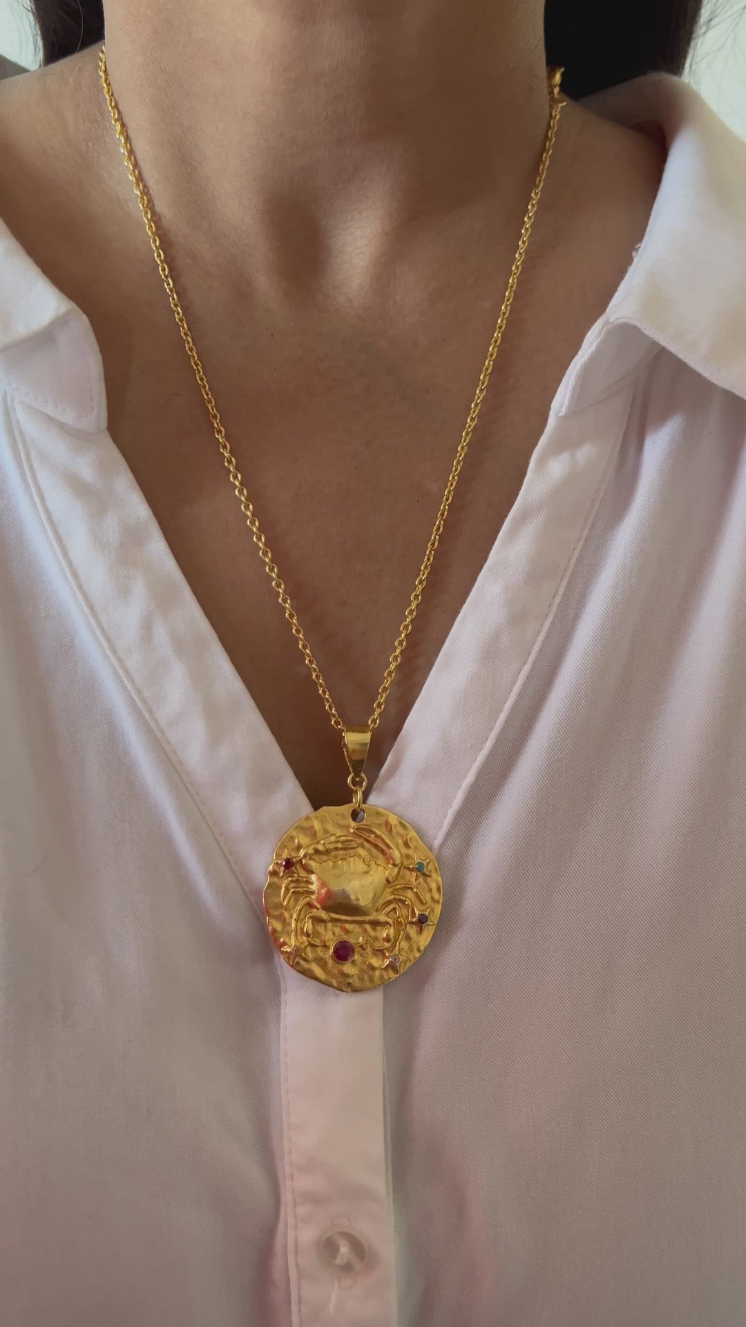 Statement Cancer Pendant Necklace