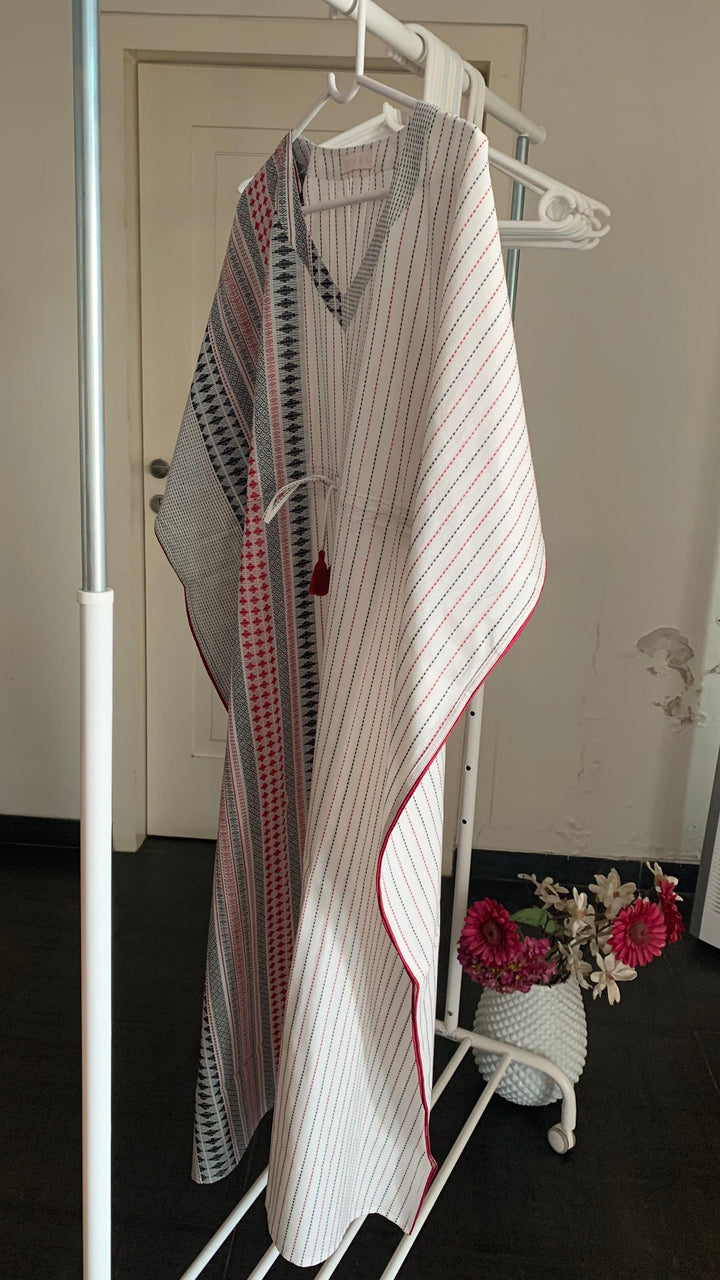 White Cotton Kaftan - SHIVKA