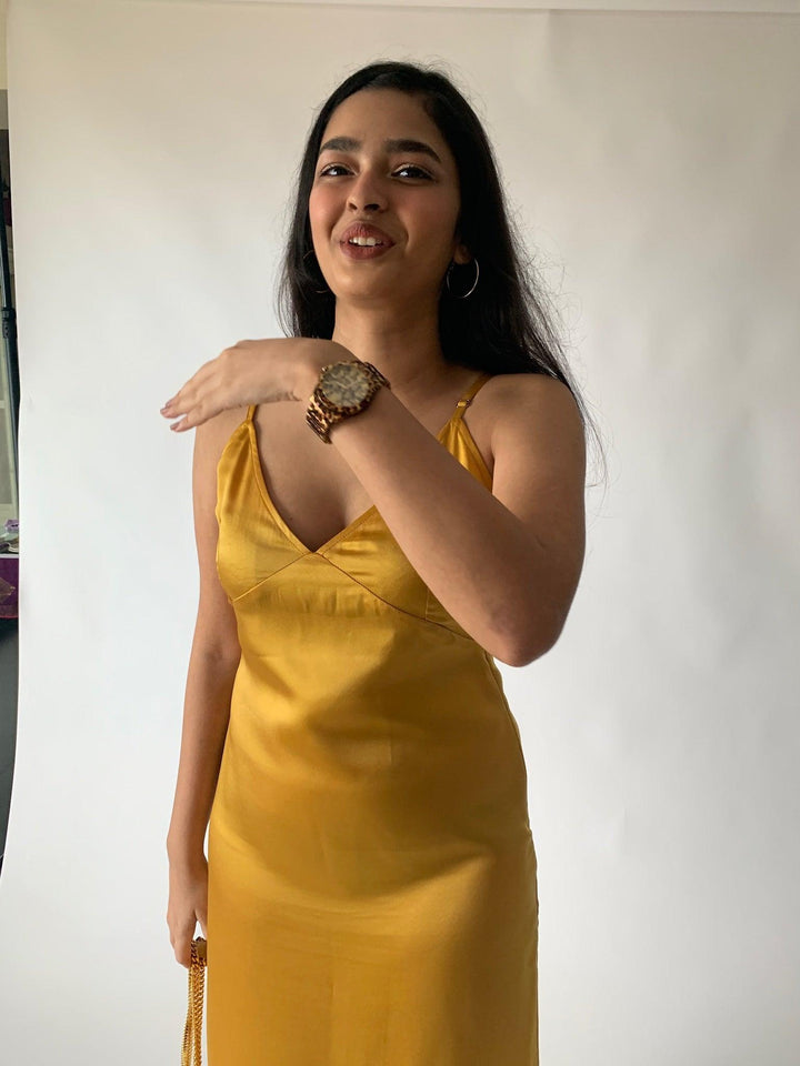 Milano Satin Maxi Dress - SHIVKA