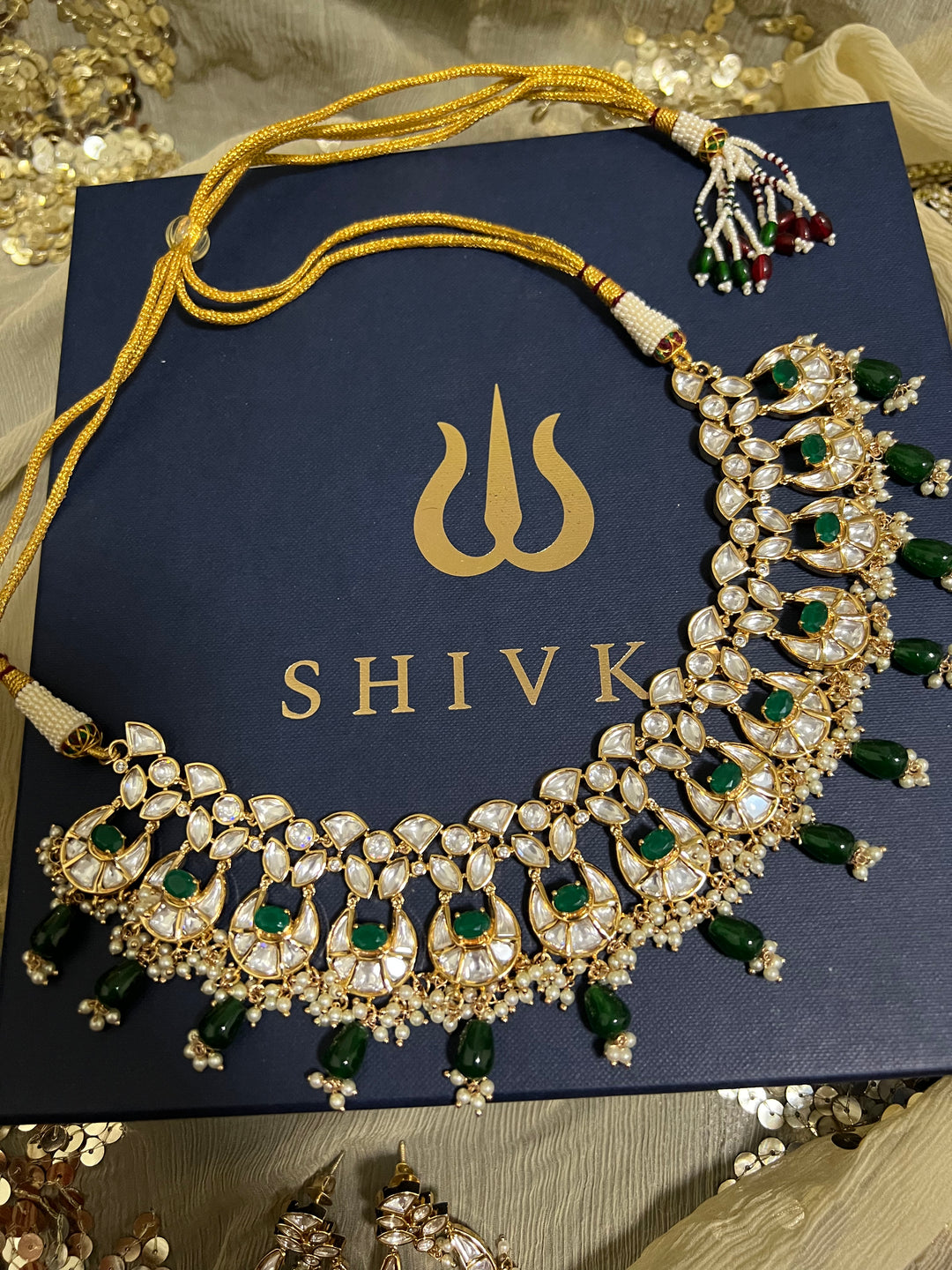 Royal Bridal Choker with Earrings