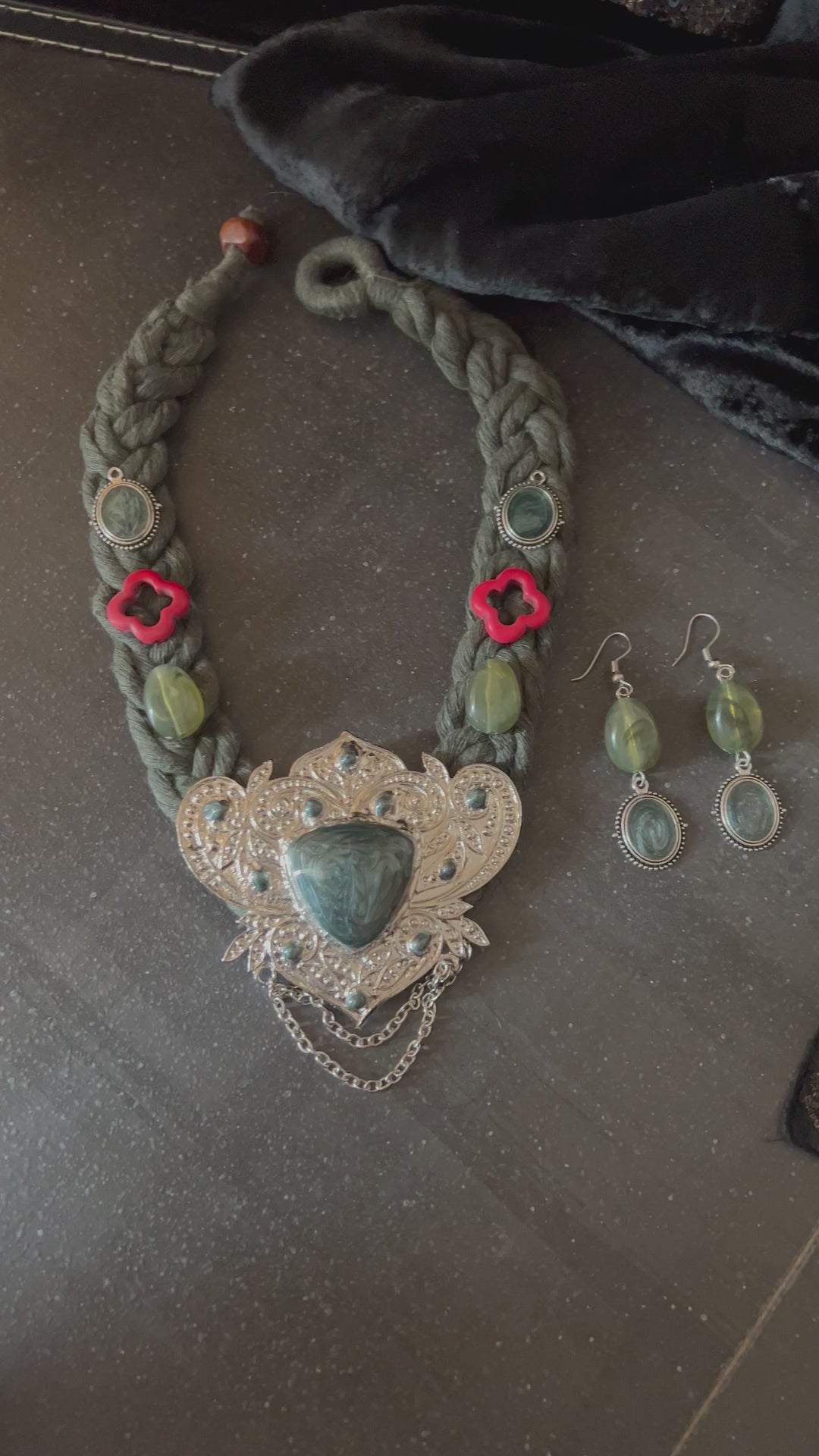 Fusion Necklace with Earrings