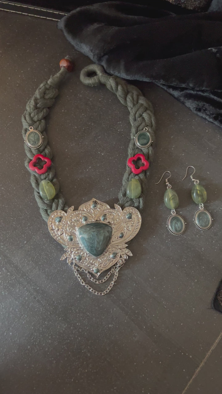 Fusion Necklace with Earrings