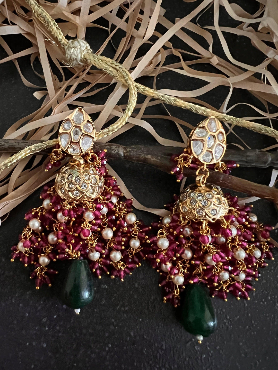 Kundan Choker with Statement Earrings - SHIVKA