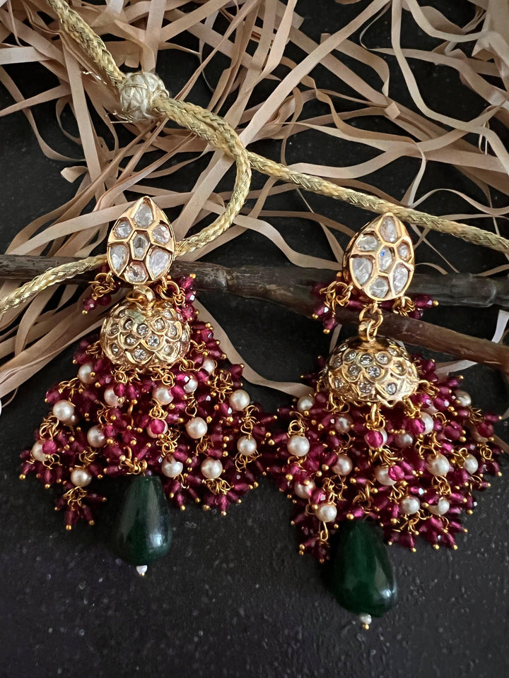 Kundan Choker with Statement Earrings - SHIVKA