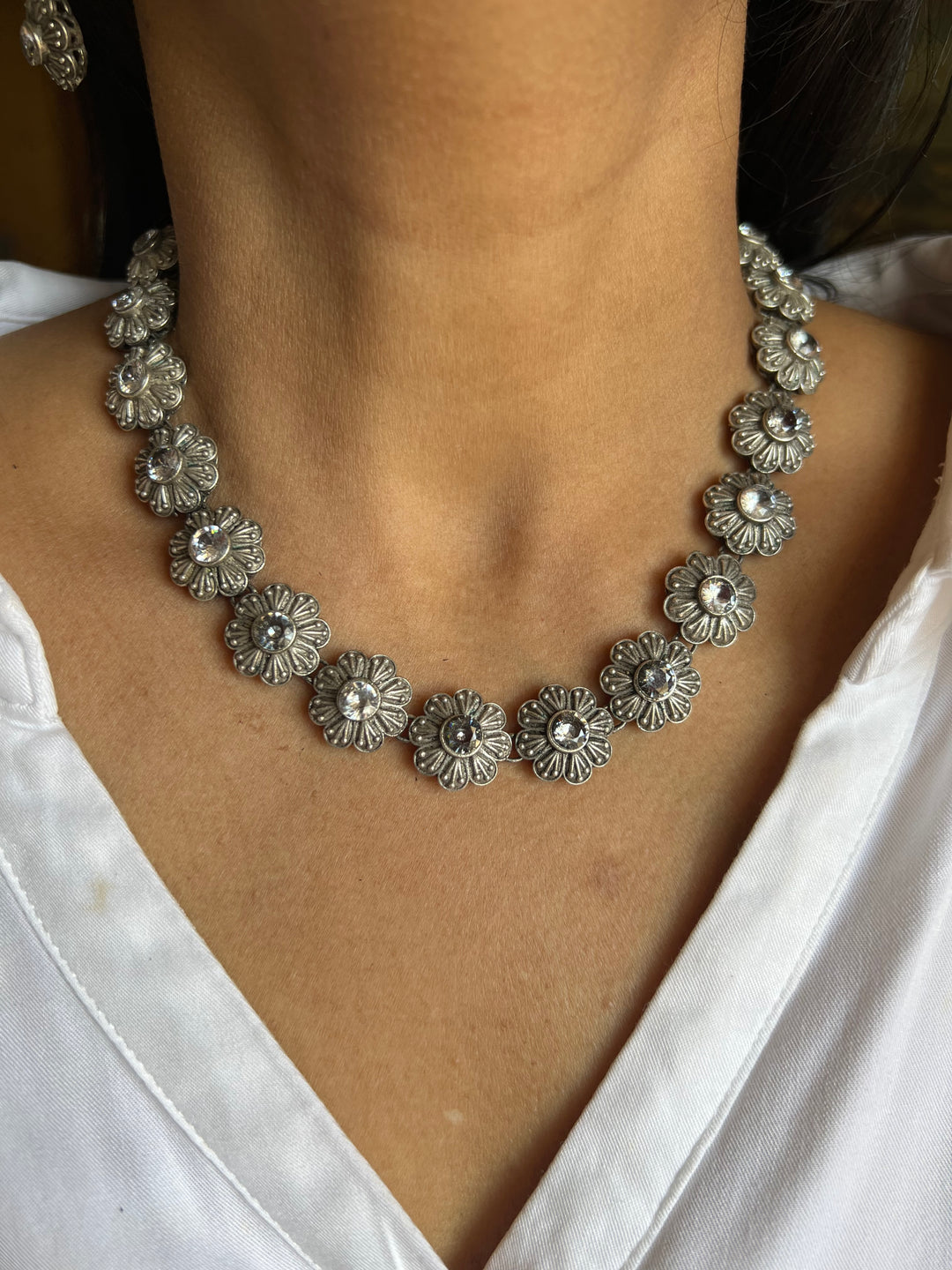 Vintage Necklace with Earrings