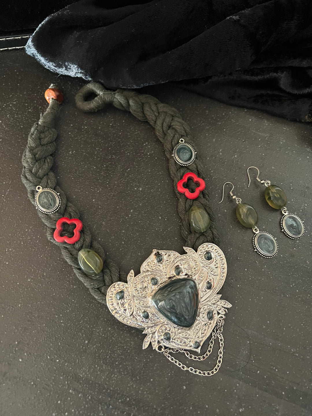 Fusion Necklace with Earrings
