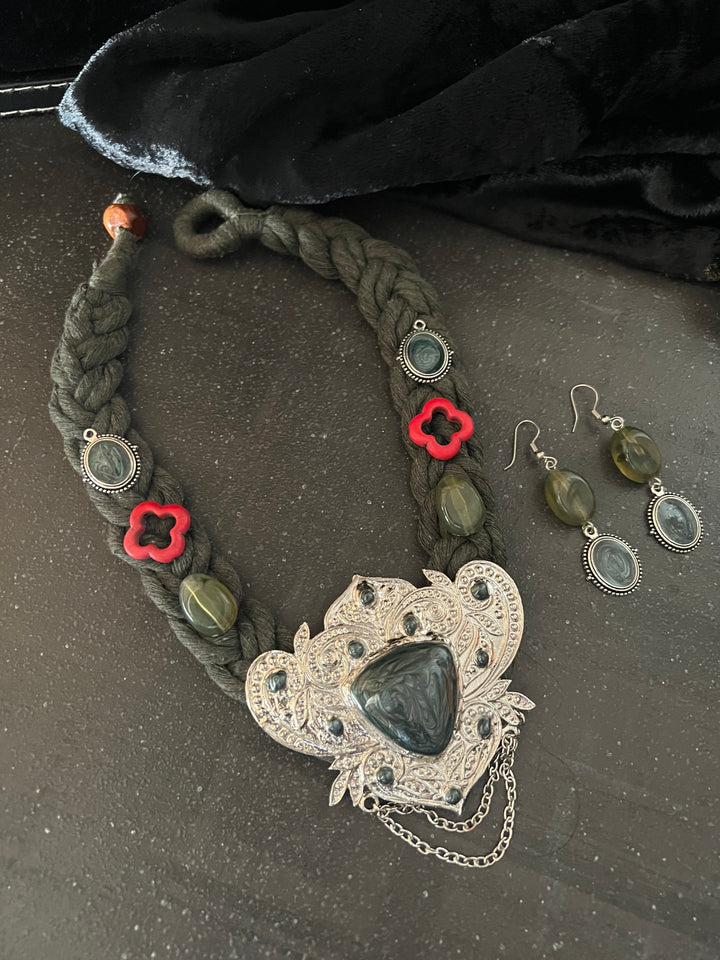 Fusion Necklace with Earrings