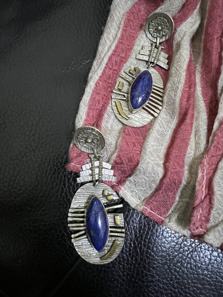Vintage Lapis Lazuli Earrings