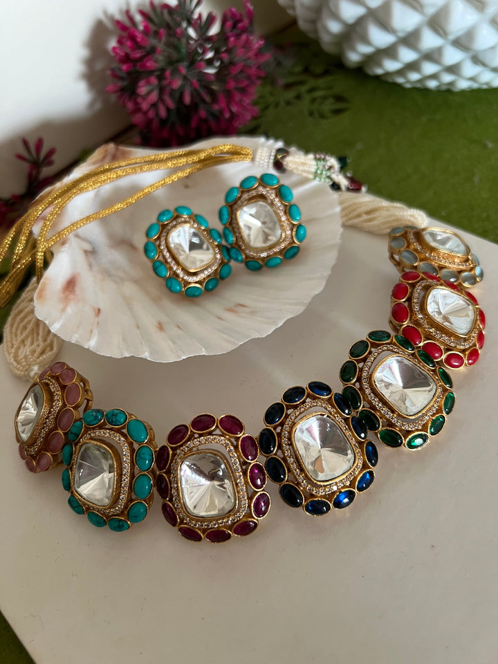 SHIVKA Designer Choker with Earrings