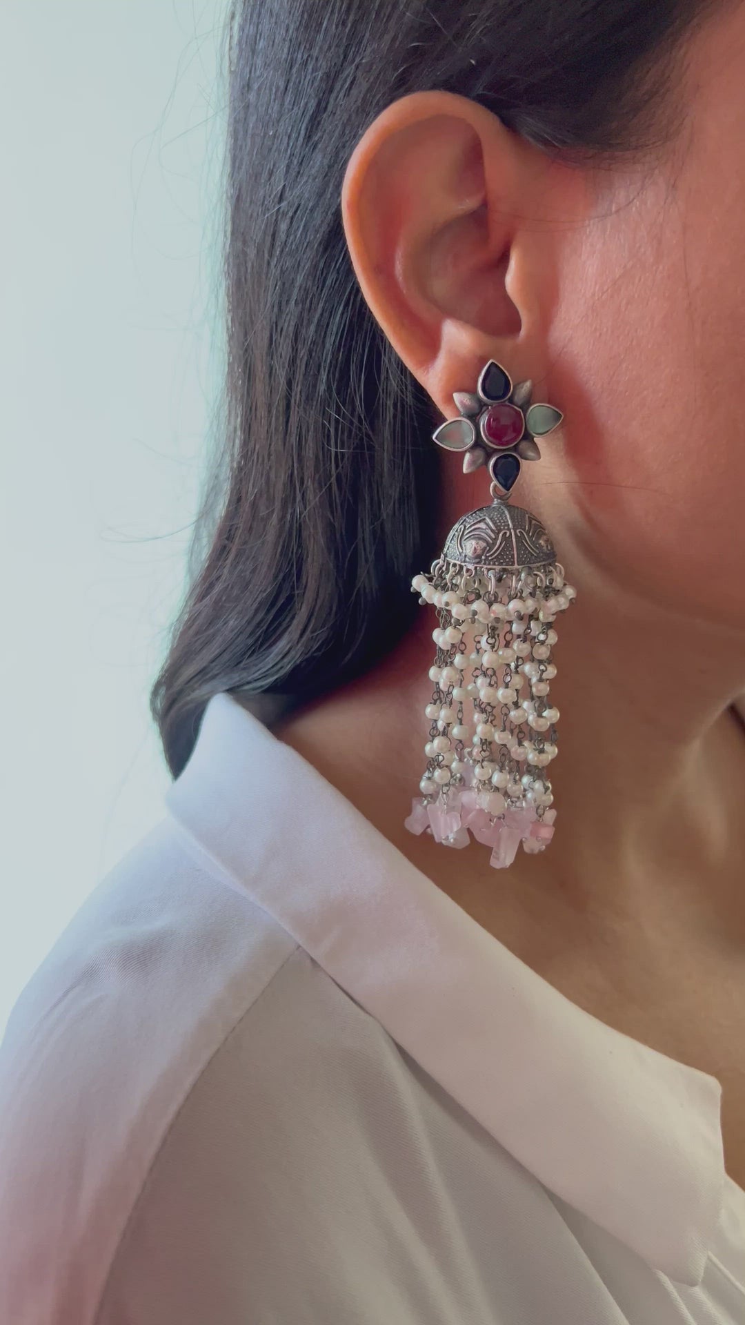 Beautiful Beads Tasseled Danglers