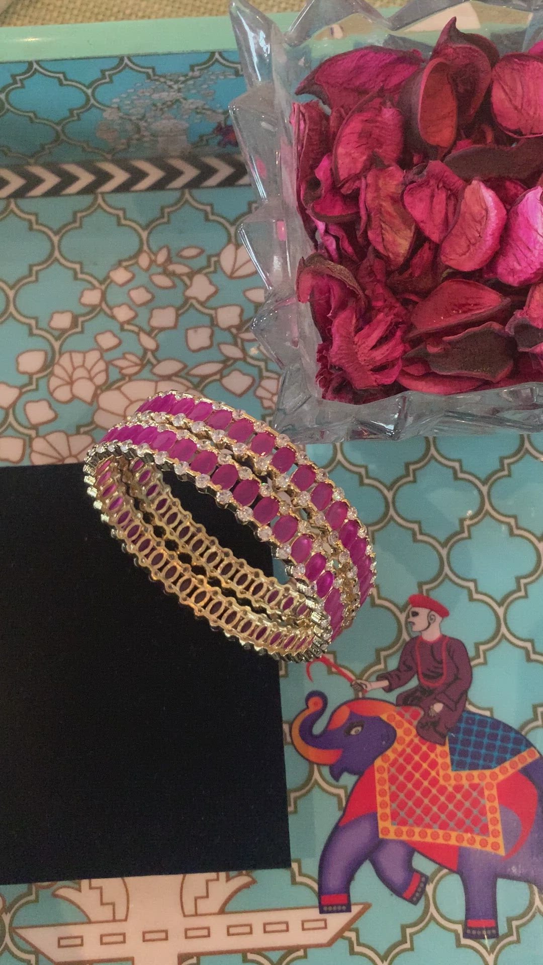 Ruby AD Bangles-set of 2