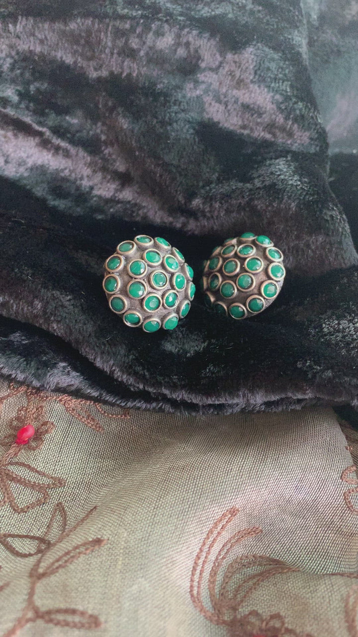 Round Stone Studs