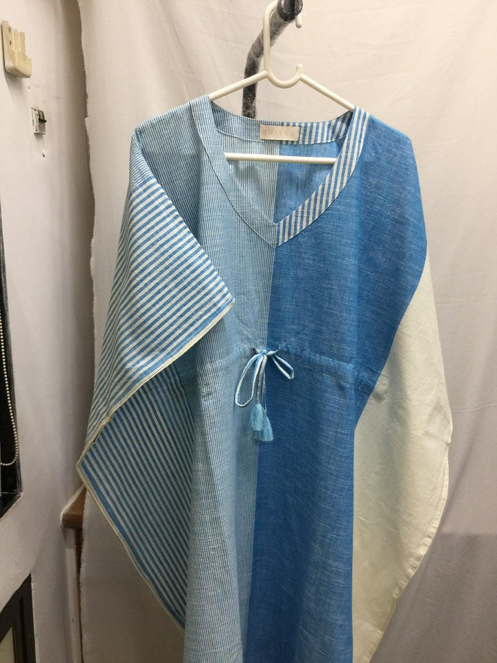 Indian Print Cotton Kaftan - SHIVKA