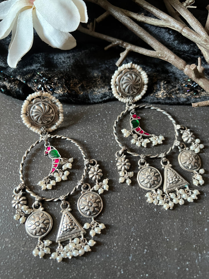 Designer Pure 925 Silver Earrings