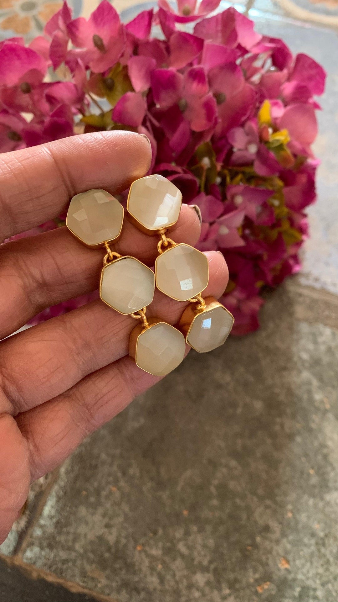 Hexagon Earrings - SHIVKA