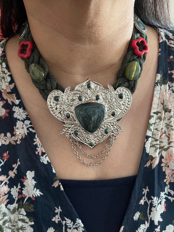 Fusion Necklace with Earrings