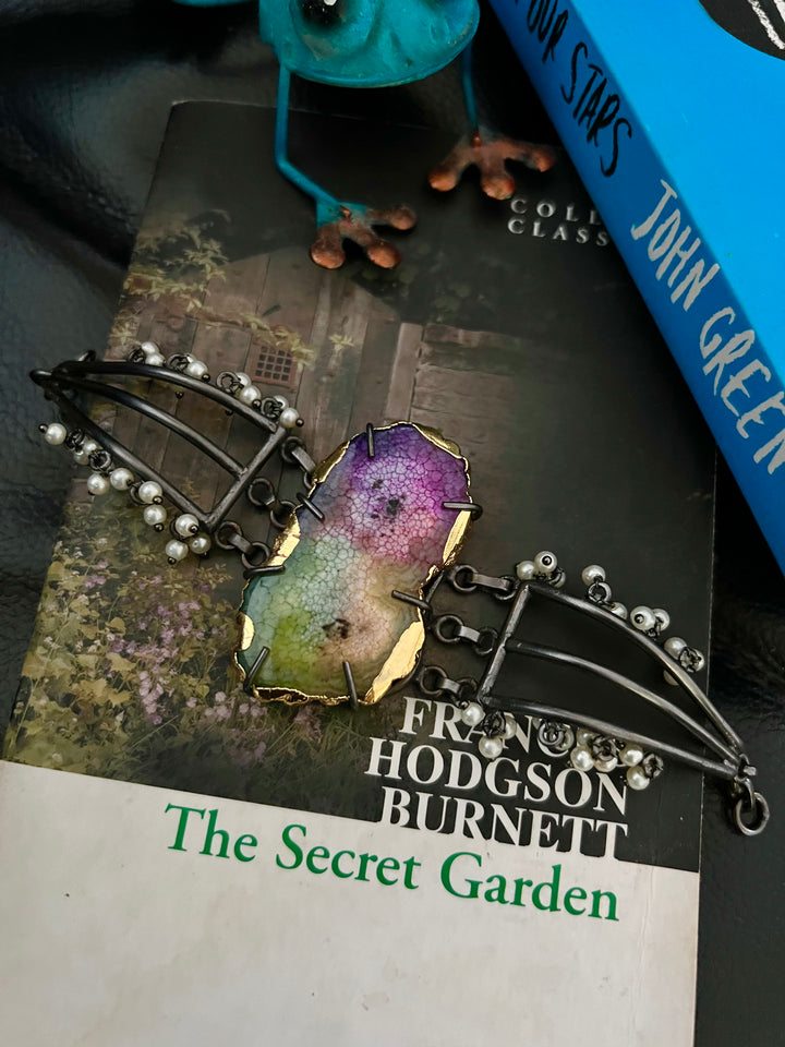 Statement Rainbow Druzy Bracelet