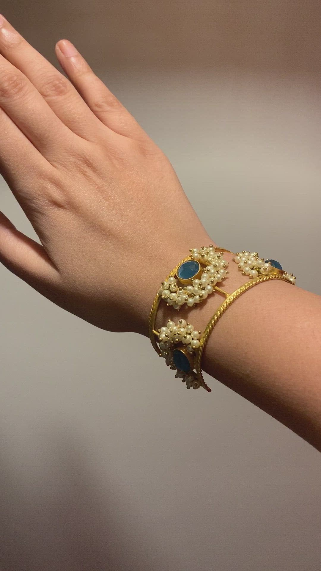 Blue Sea Festive Cuff