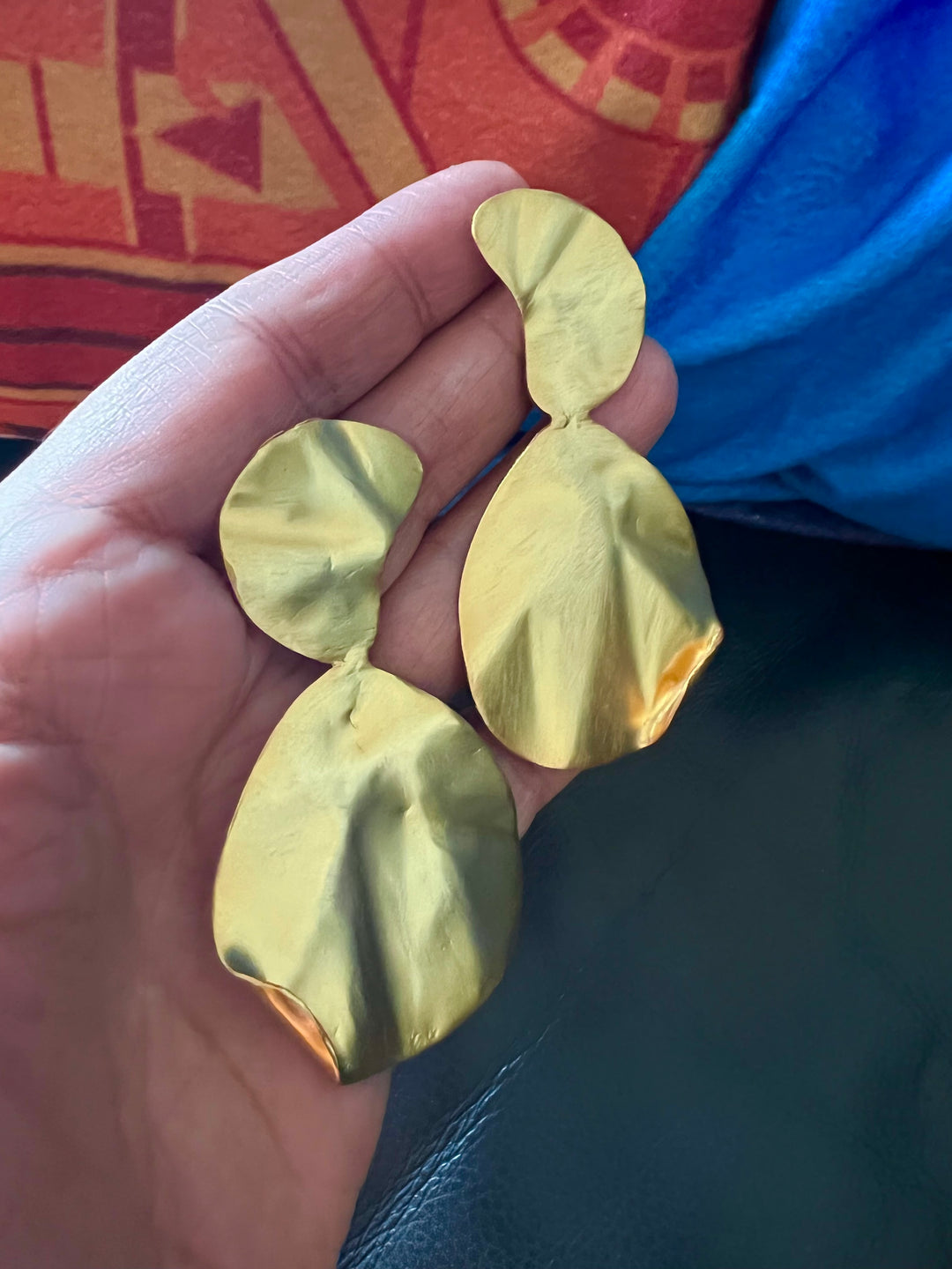 Hammered Brass Studs