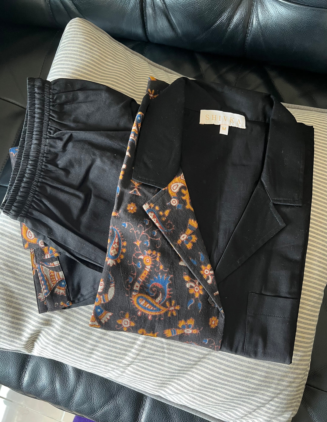 Designer Indian Print Cotton Night Suit - Set of Two