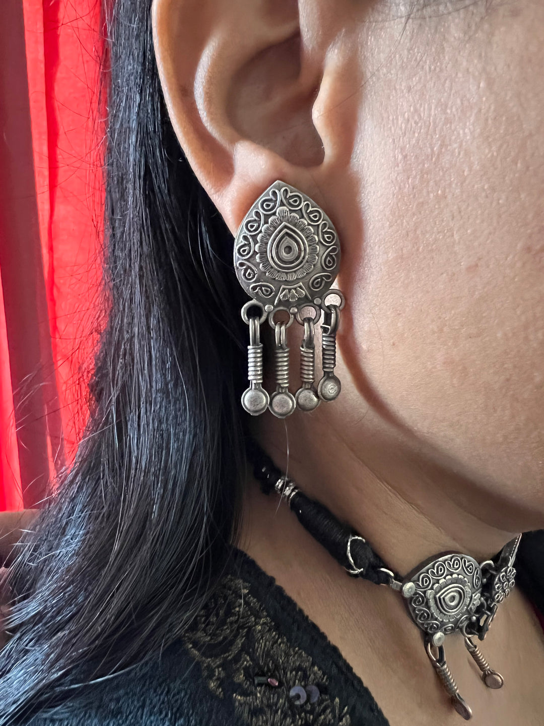 Antique Choker with Earrings