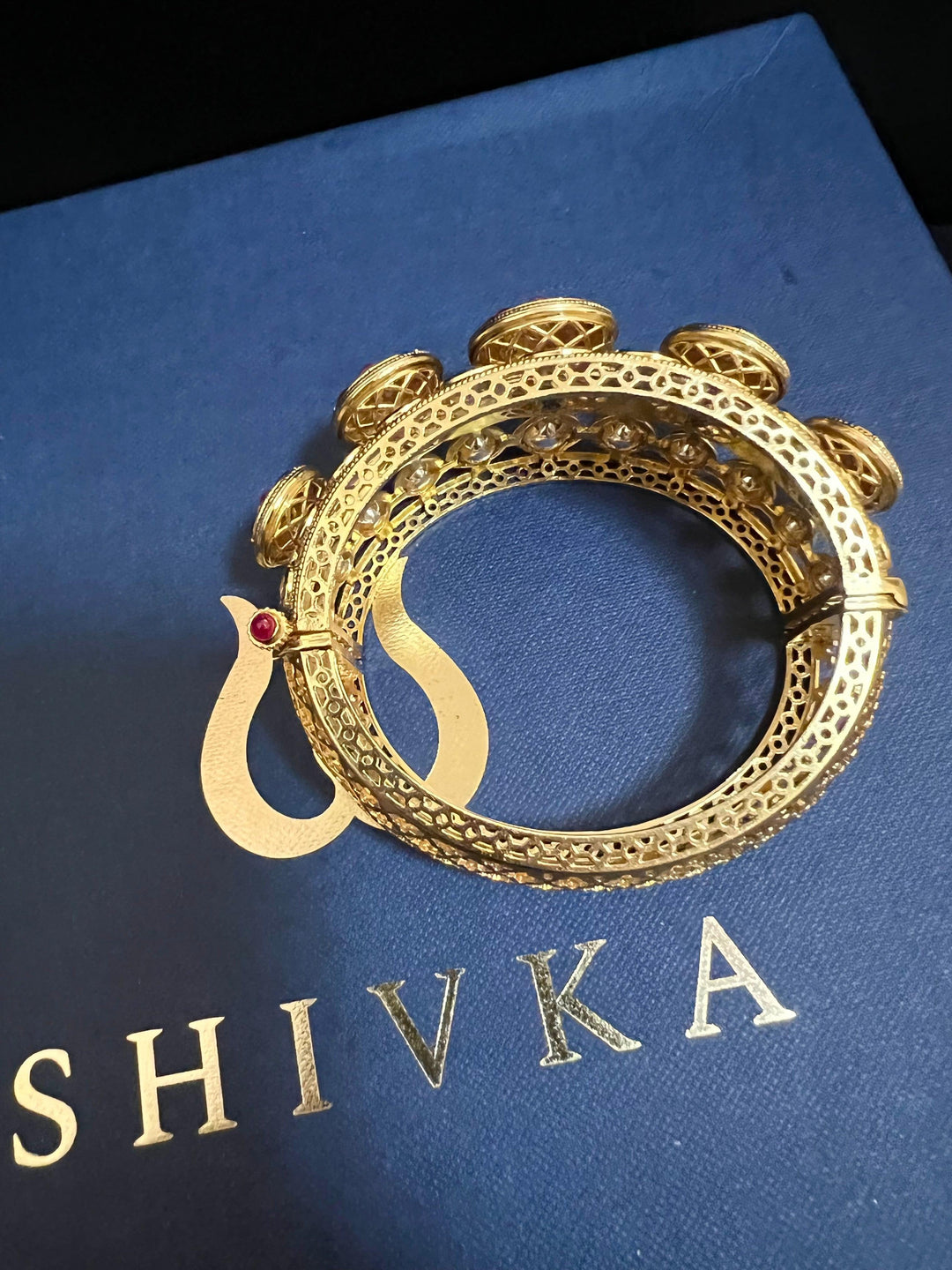 Statement Wedding Kundan Cuff - SHIVKA