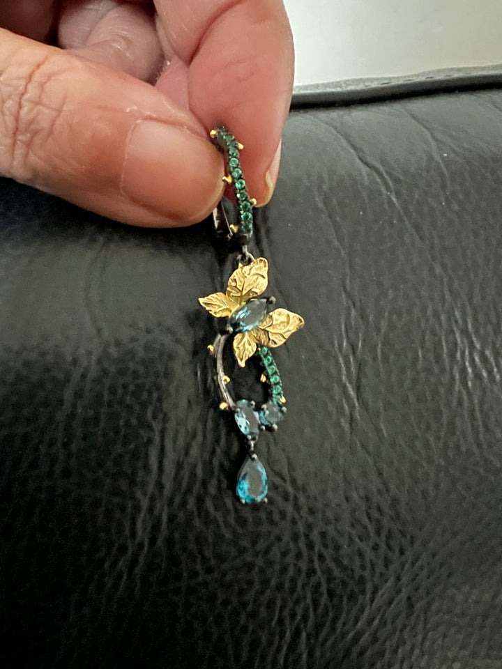 Designer Pure 925 Butterfly Earrings