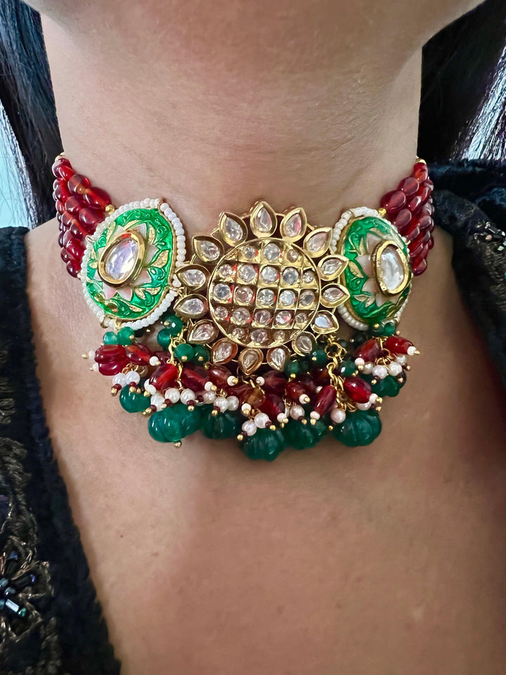 Gorgeous Choker with Earrings - SHIVKA