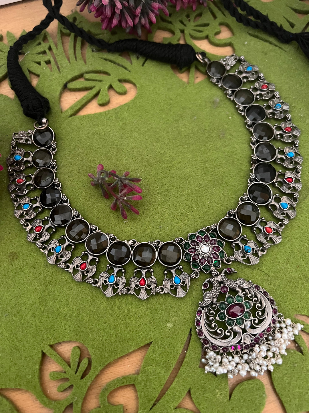 Smoky Quartz Pure 925 Silver Necklace