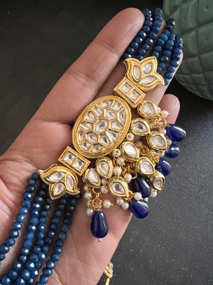 Classic Kundan Choker with Earrings and Maangtikka