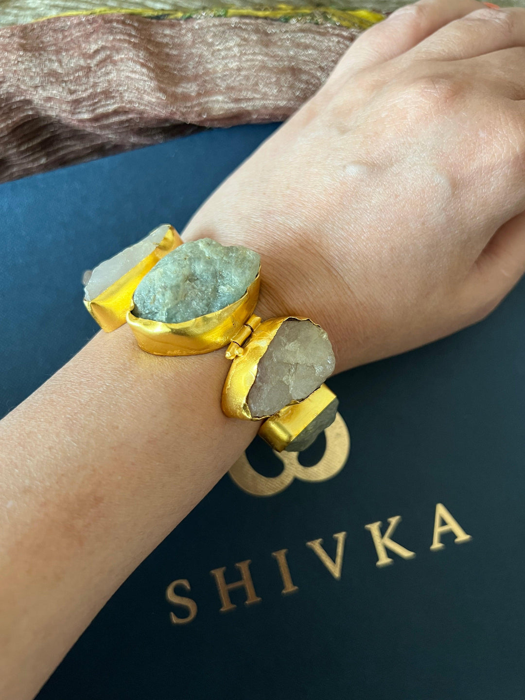 Raw Druzy Stone Bracelet - SHIVKA