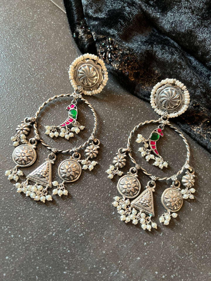 Designer Pure 925 Silver Earrings