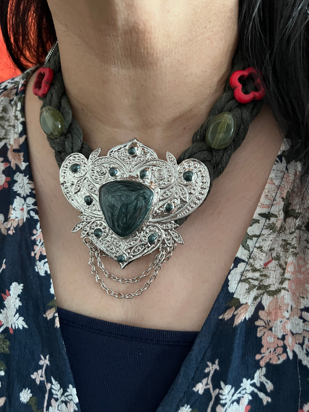 Fusion Necklace with Earrings