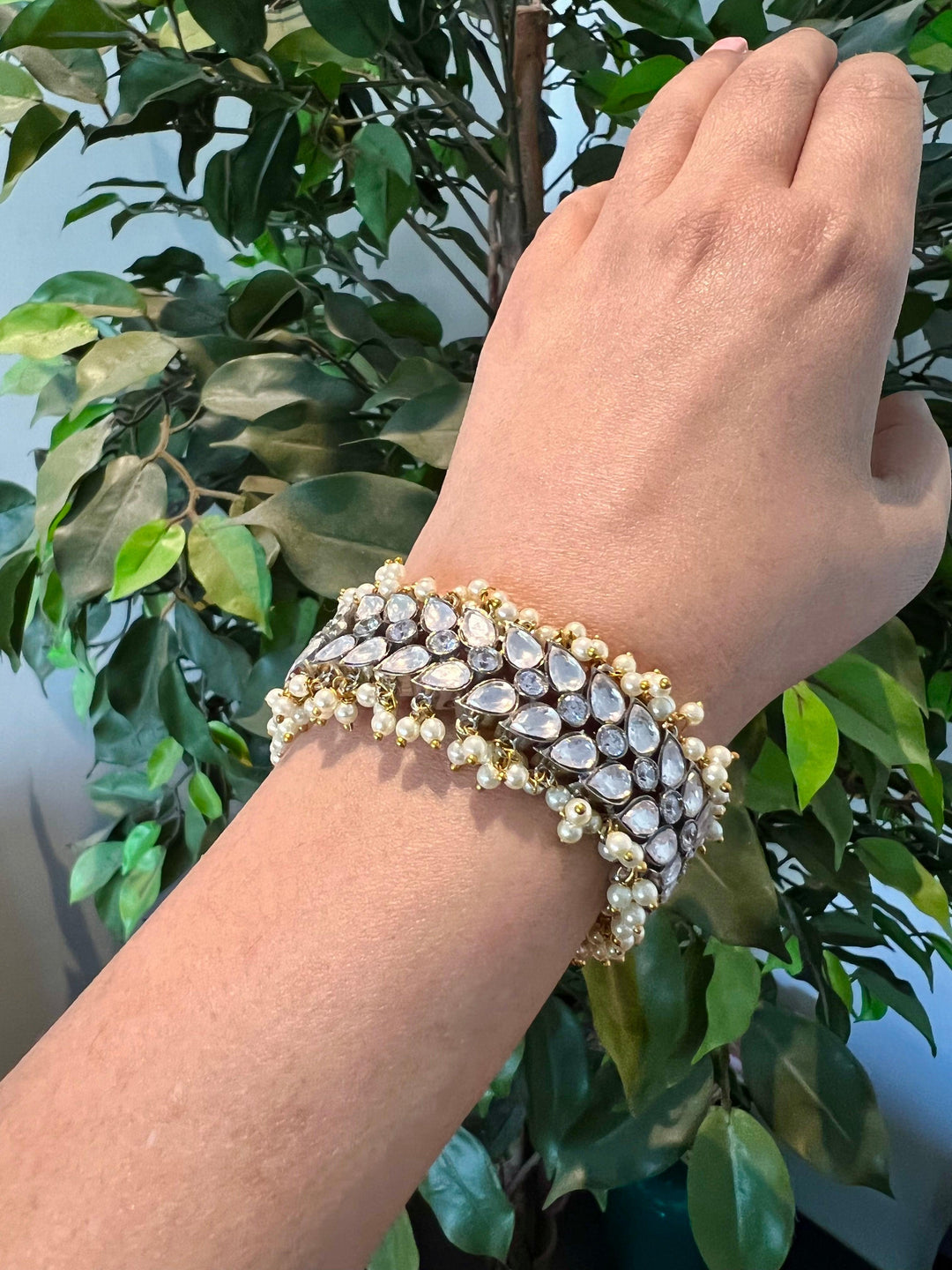 Scintillating Faux Diamond Bracelet - SHIVKA