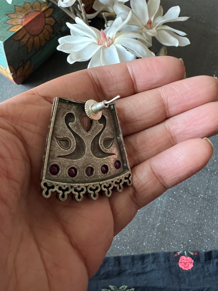 Antique Twin Peacock Earrings