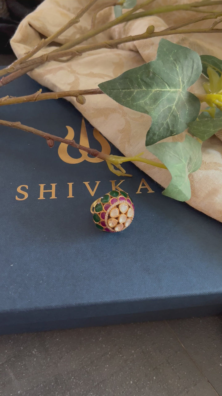 Designer Bridal Kundan Ring