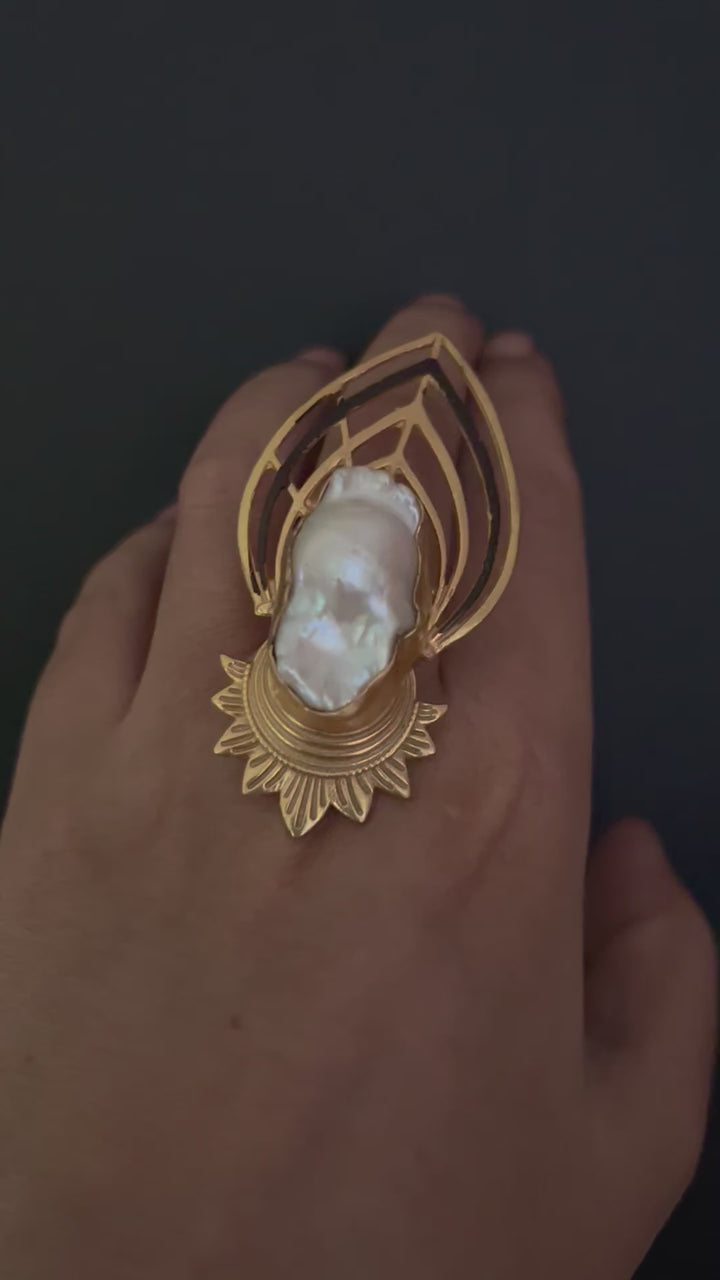 Bold Baroque Egyptian Ring