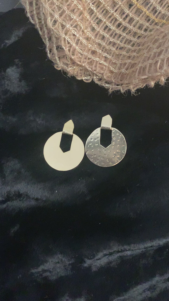 Statement Disc Studs