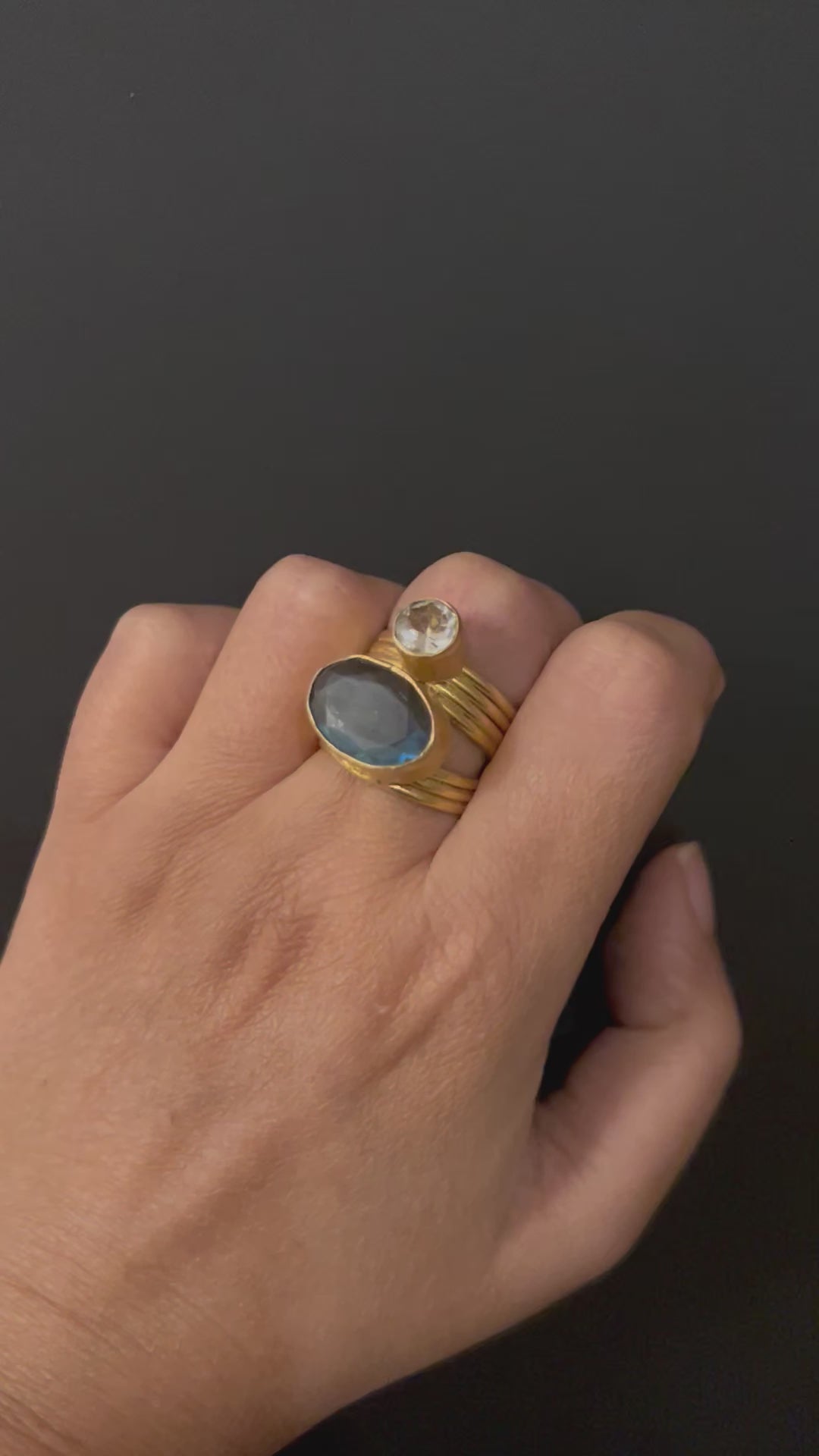 Natural Labradorite Ring