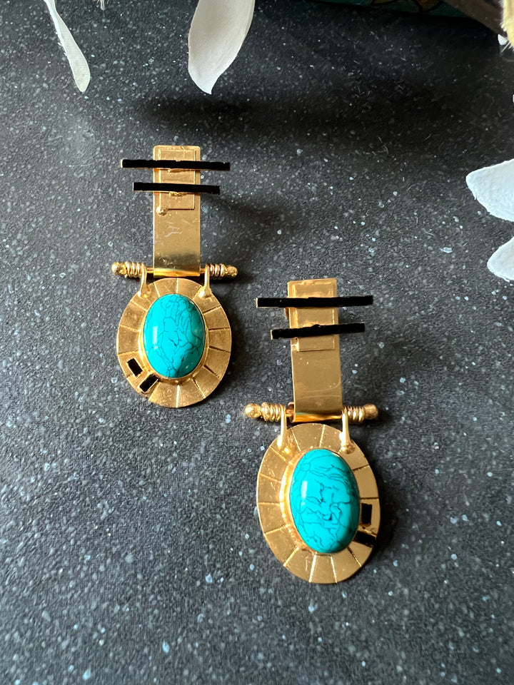 Vintage Stone Earrings