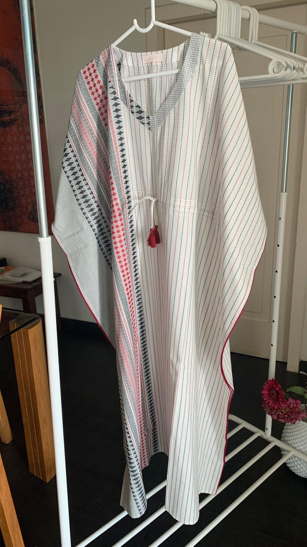 White Cotton Kaftan - SHIVKA