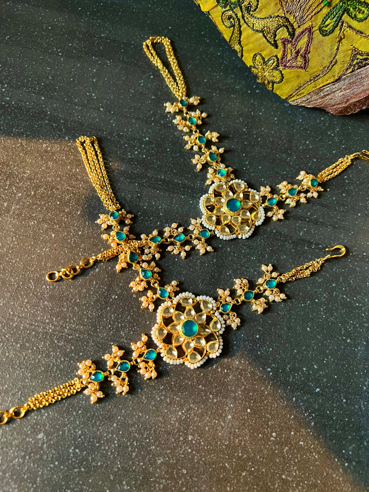 Beautiful Bridal Kundan Hathphool