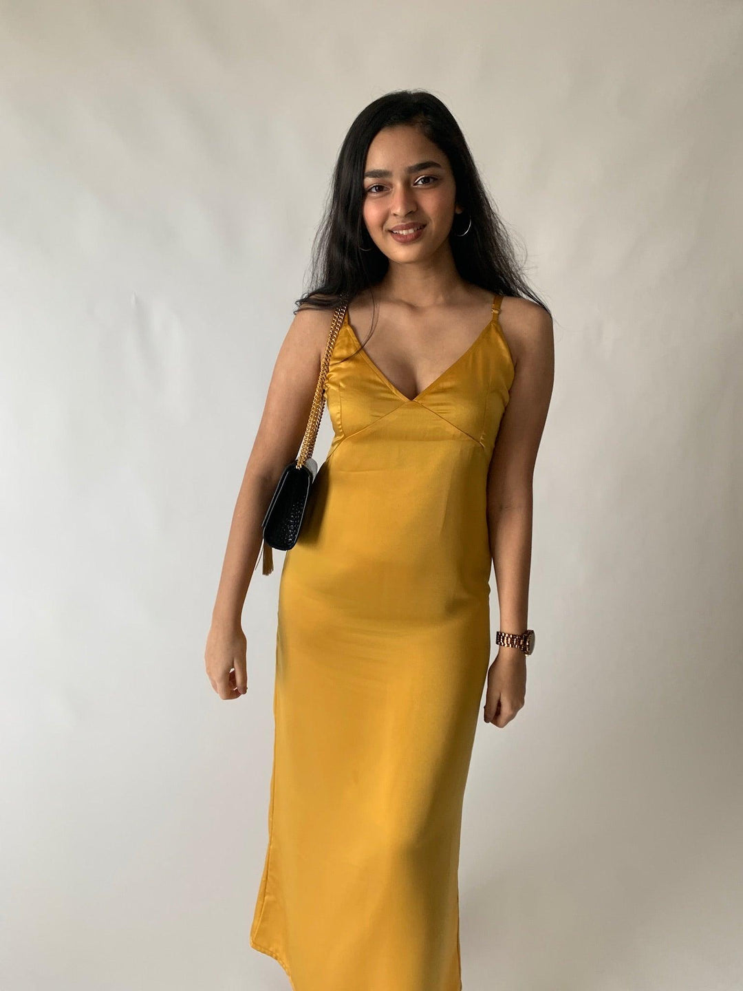 Milano Satin Maxi Dress - SHIVKA