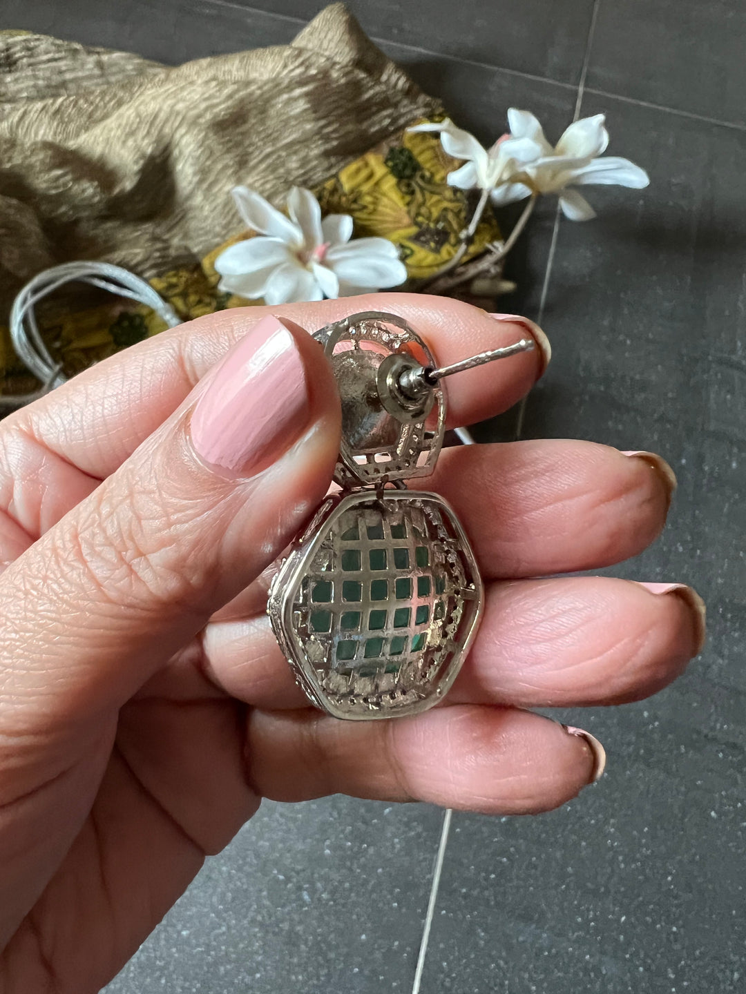 Victorian Kundan Necklace with Earrings