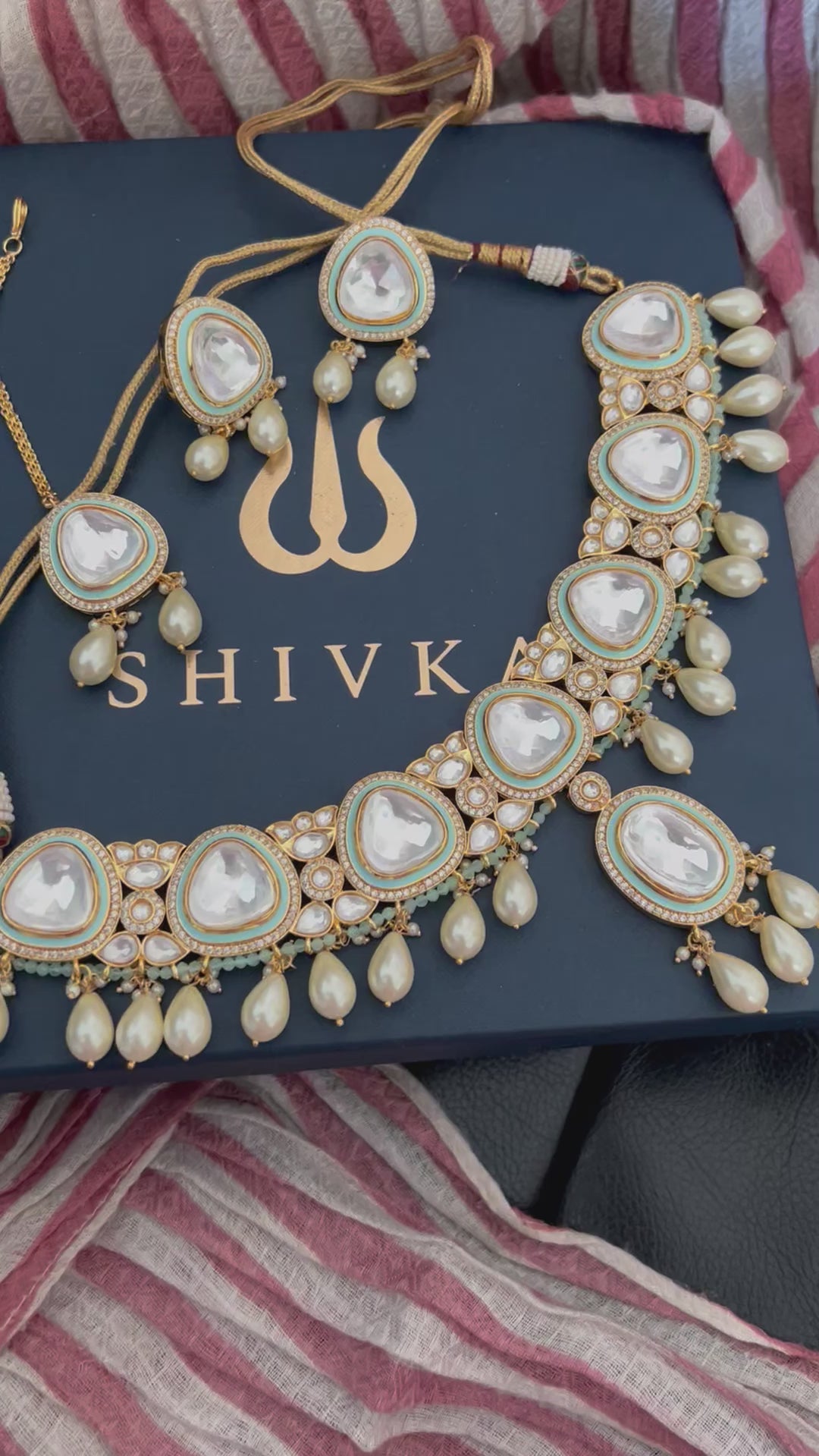 Bridal Kundan Choker with Earrings and Maangtikka