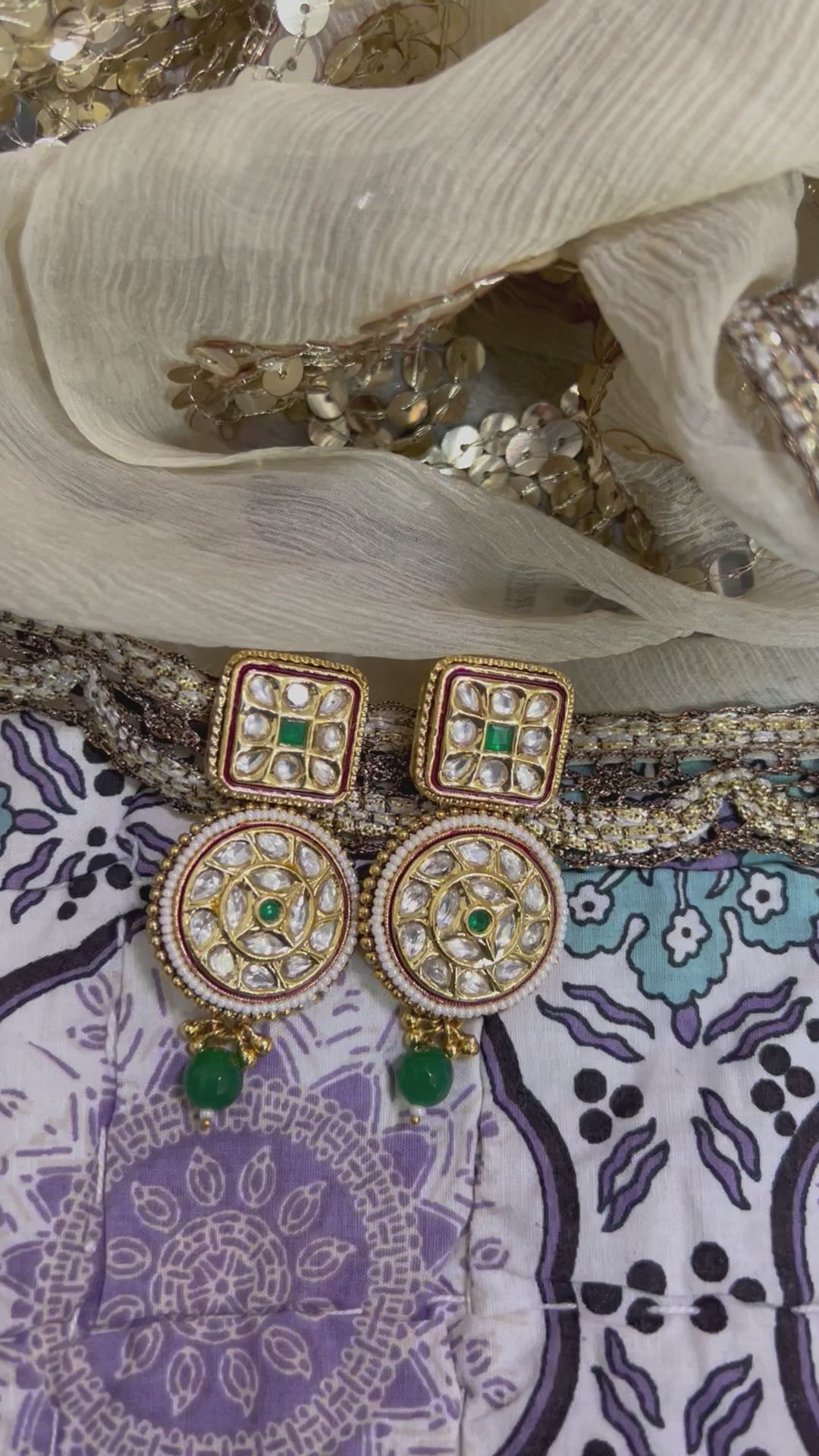 Bridal Kundan Earrings