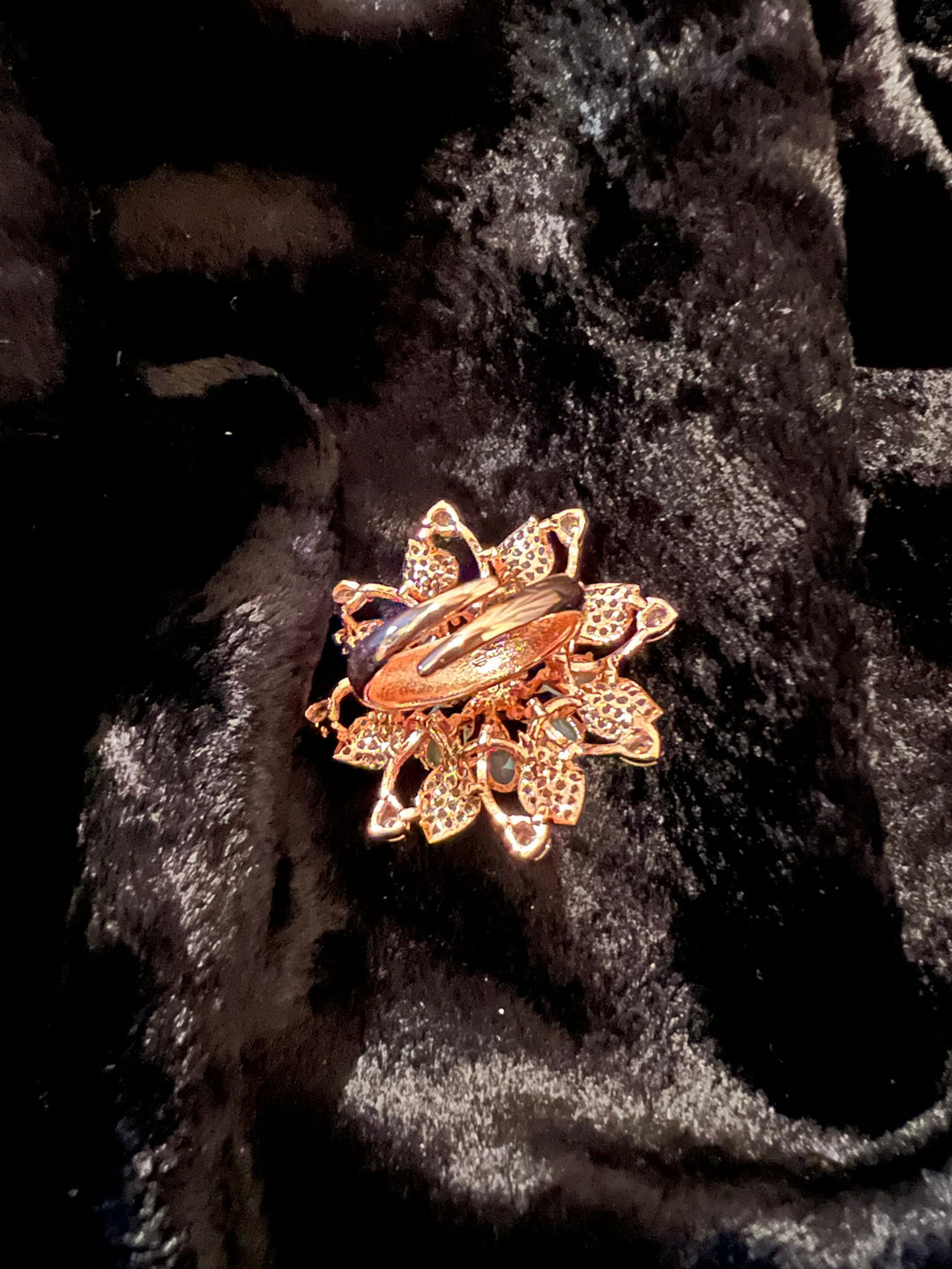 Statement Sea Green Zirconia Ring - SHIVKA