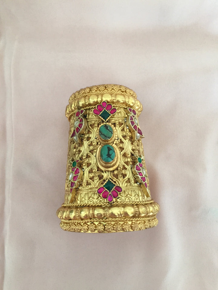 Royal Rajasthani Handcuff Bracelet | Pure 925 Silver Handcuff