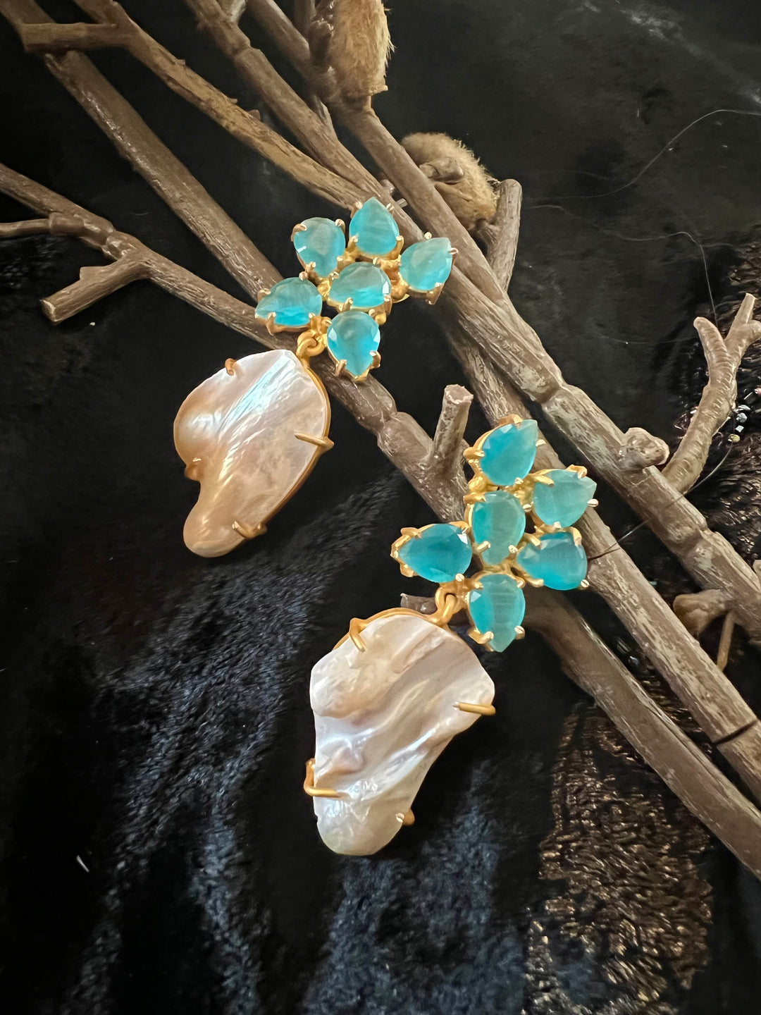 Scintillating Gemstones Earrings